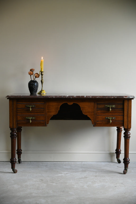 Maple & Co Marble Writing Desk