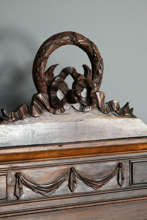 Antique French Walnut Bed Frame