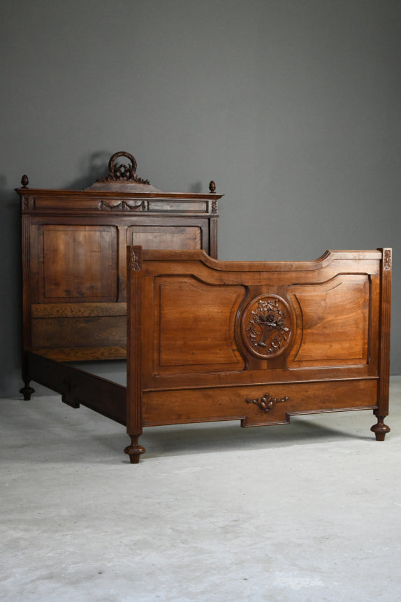 Antique French Walnut Bed Frame