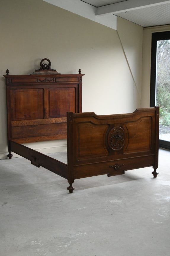 Antique French Walnut Bed Frame