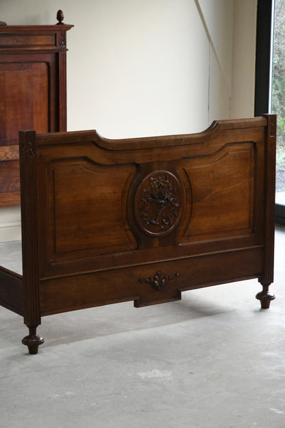 Antique French Walnut Bed Frame