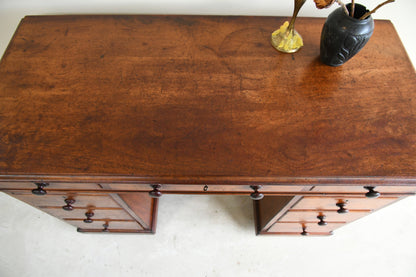 Antique Mahogany Twin Pedestal Desk