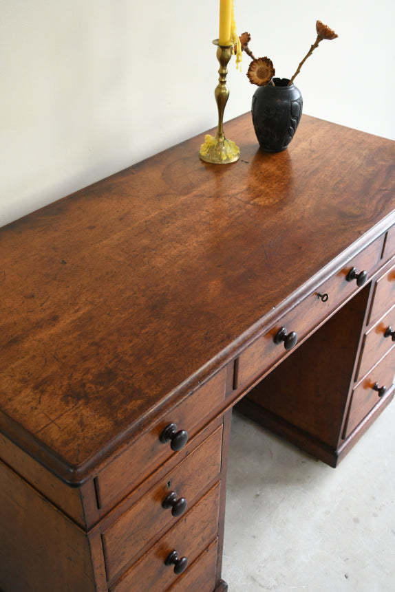 Antique Mahogany Twin Pedestal Desk