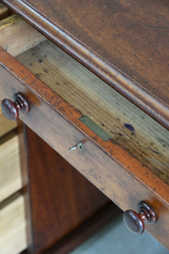 Antique Mahogany Twin Pedestal Desk