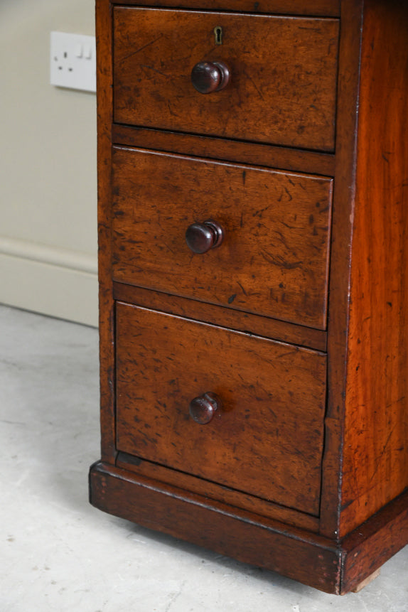 Antique Mahogany Twin Pedestal Desk