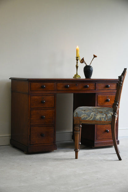 Antique Mahogany Twin Pedestal Desk