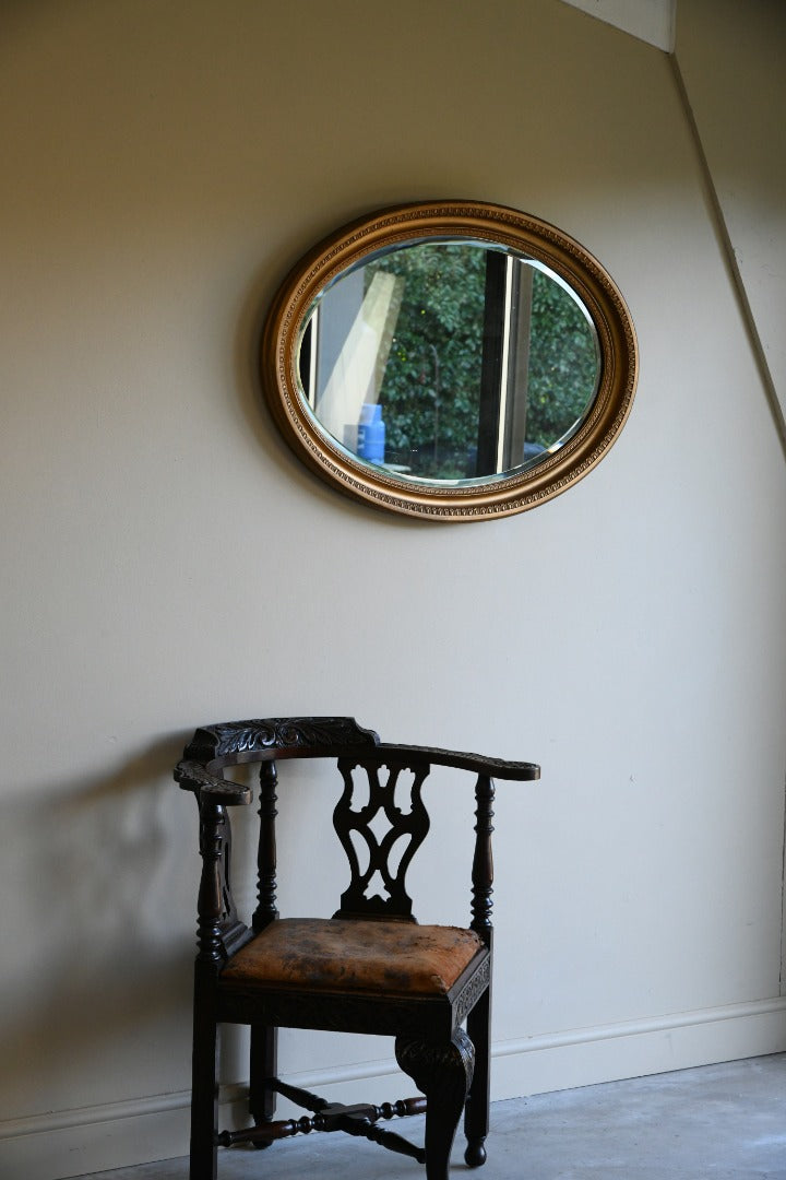 Oval Gilt Mirror