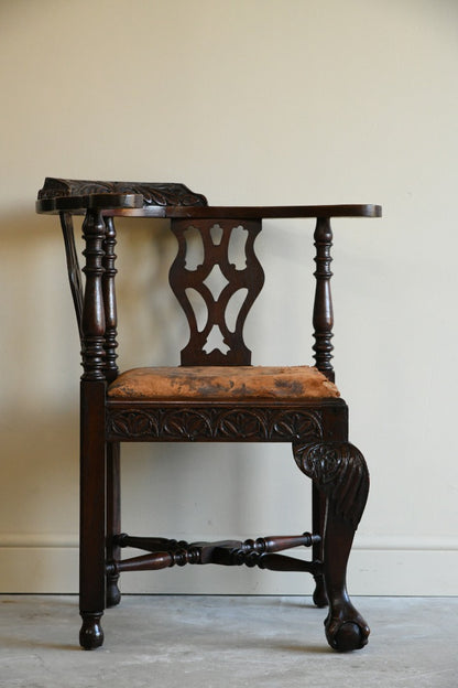 Antique Victorian Corner Chair