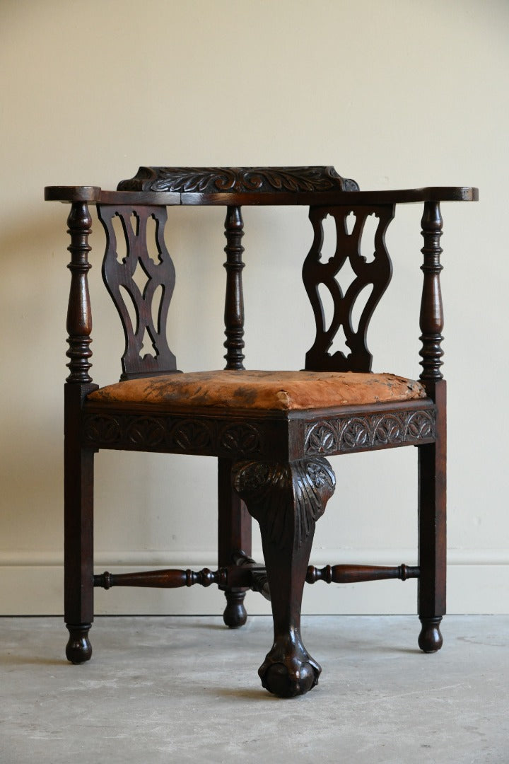 Antique Victorian Corner Chair – Kernow Furniture