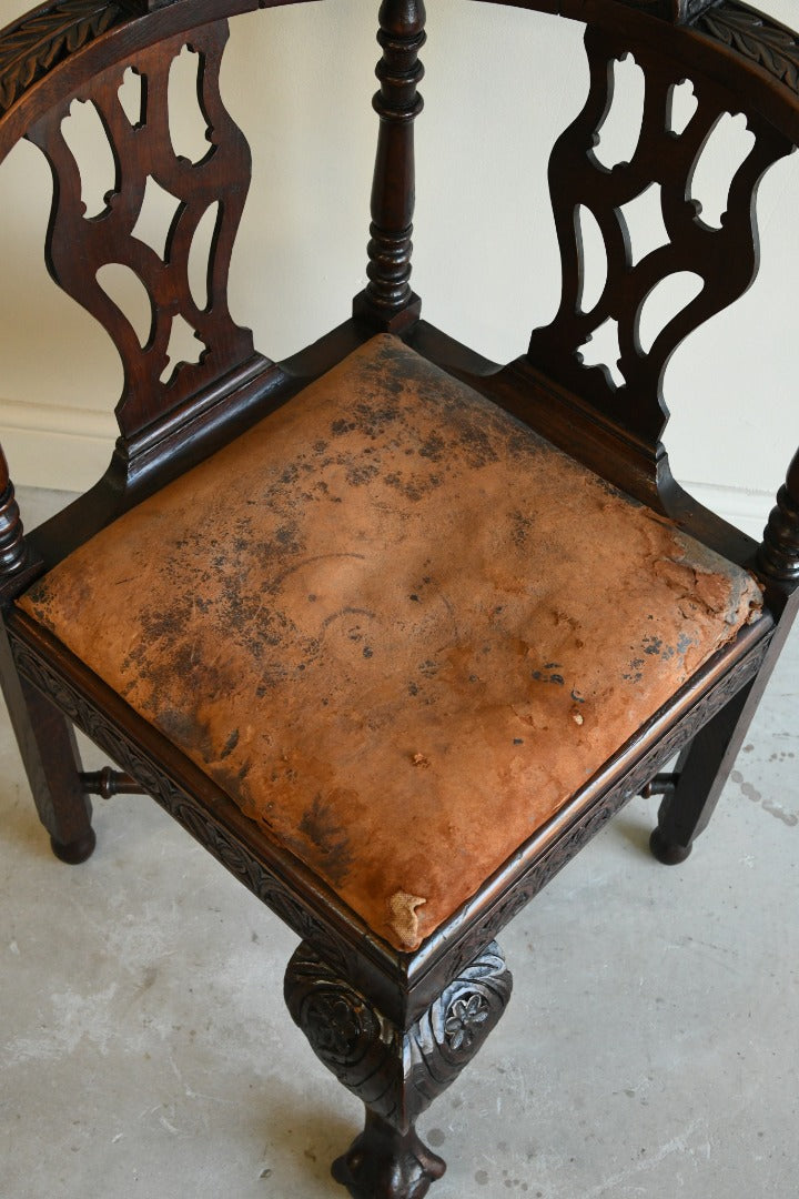 Antique Victorian Corner Chair