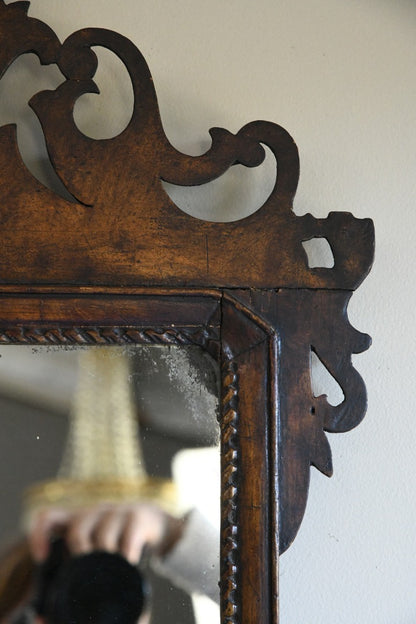 Georgian Walnut Mirror