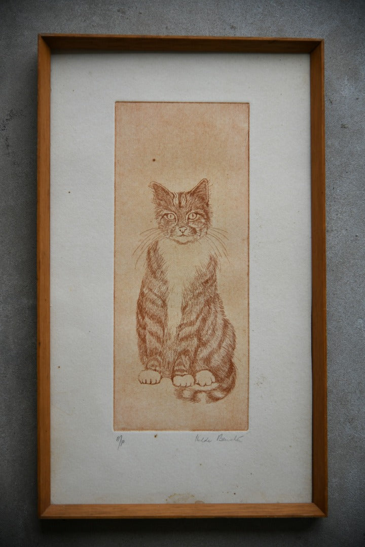 Cat - Hilda Bernstein Etching