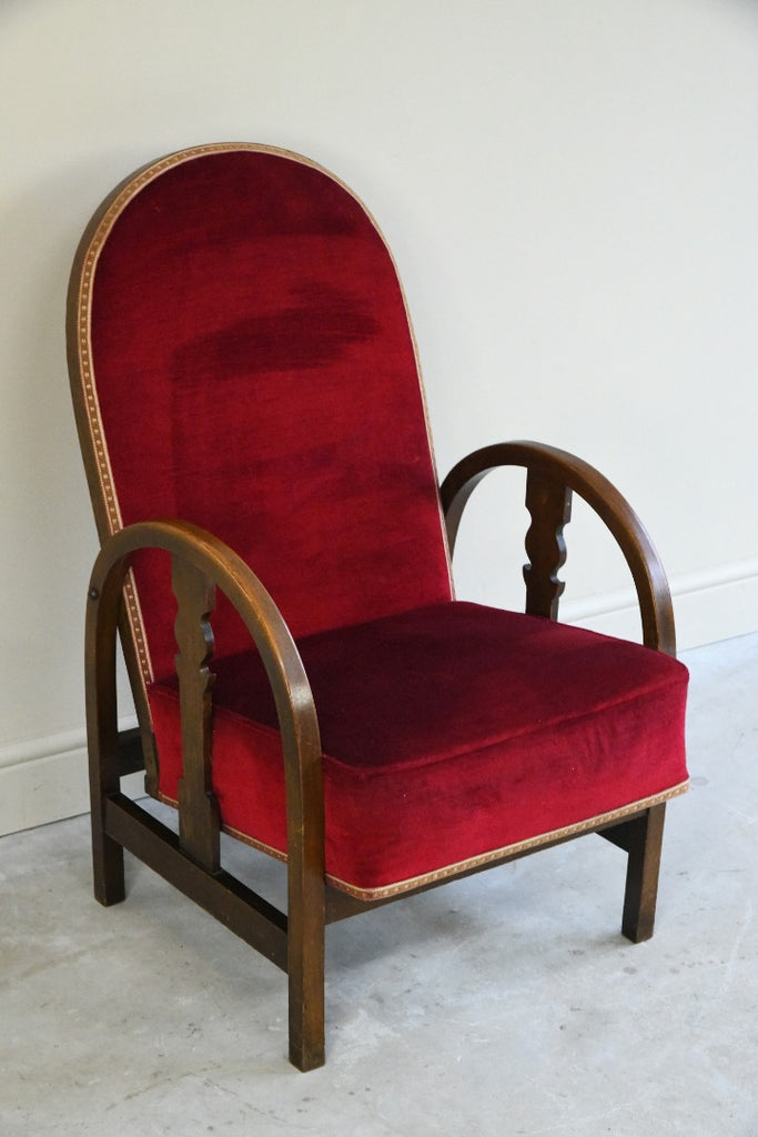Vintage Red Occasional Chair