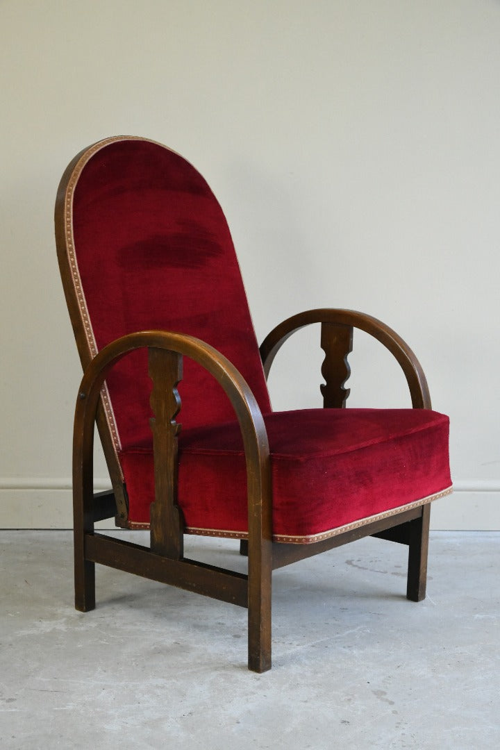 Vintage Red Occasional Chair