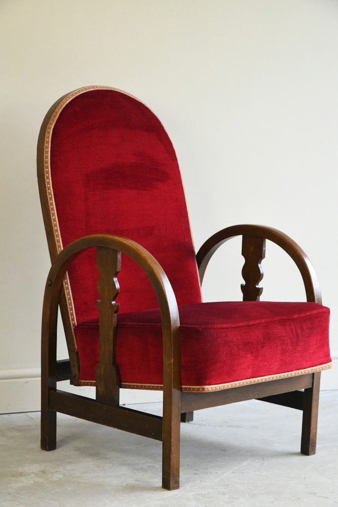 Vintage Red Occasional Chair