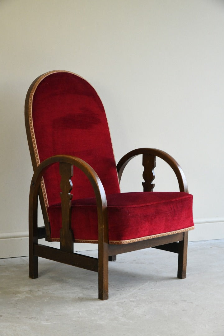 Vintage Red Occasional Chair