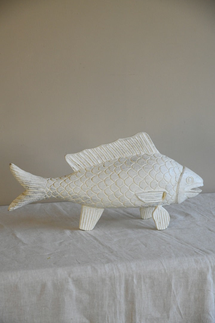 Large Decorative Wooden Fish