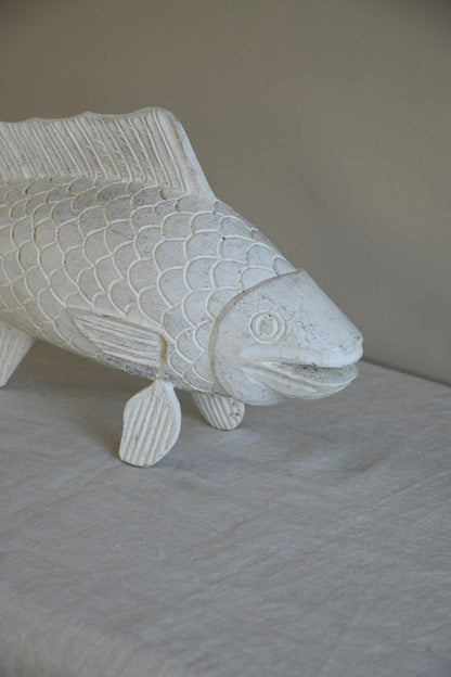 Large Decorative Wooden Fish