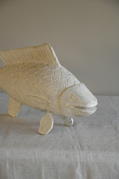 Large Decorative Wooden Fish