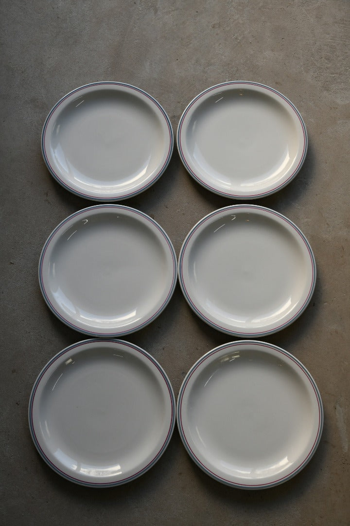 6 Vintage Sampsonite Churchill Breakfast Plate