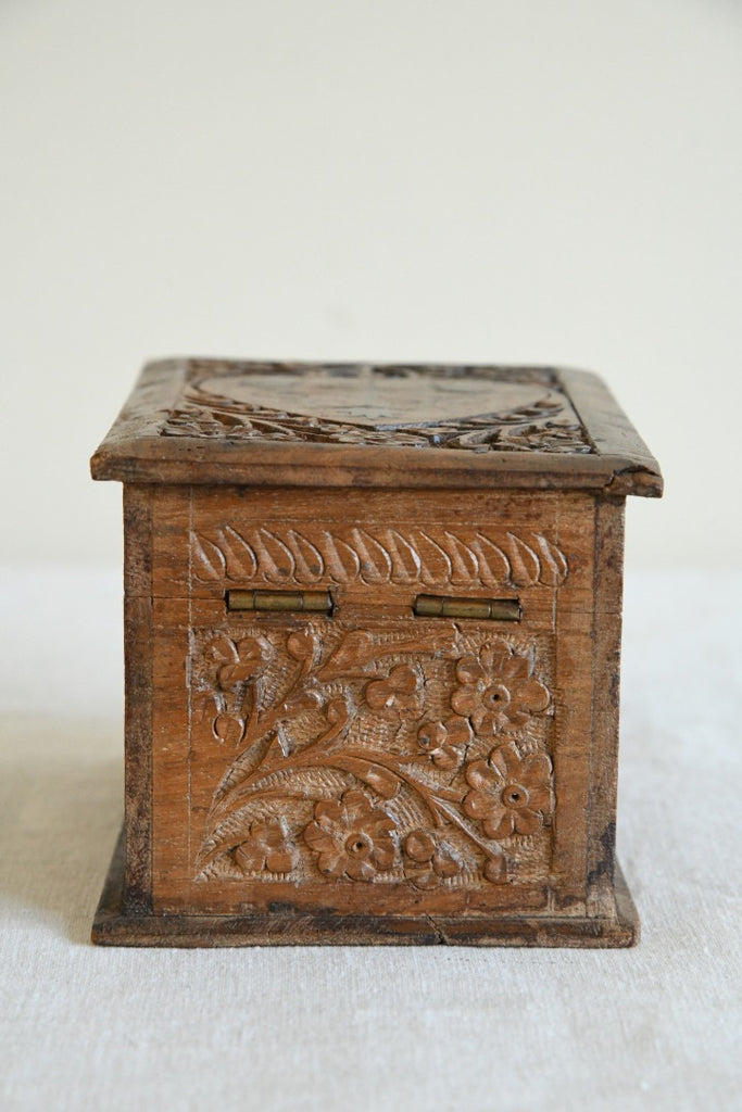 Carved Indian Cigarette Box