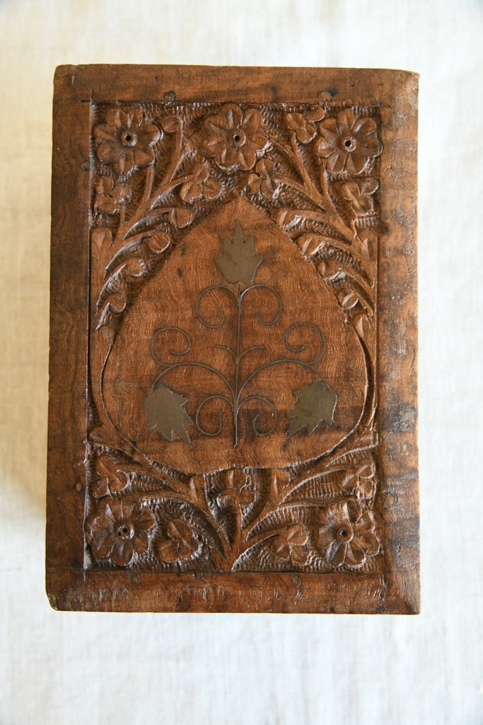 Carved Indian Cigarette Box