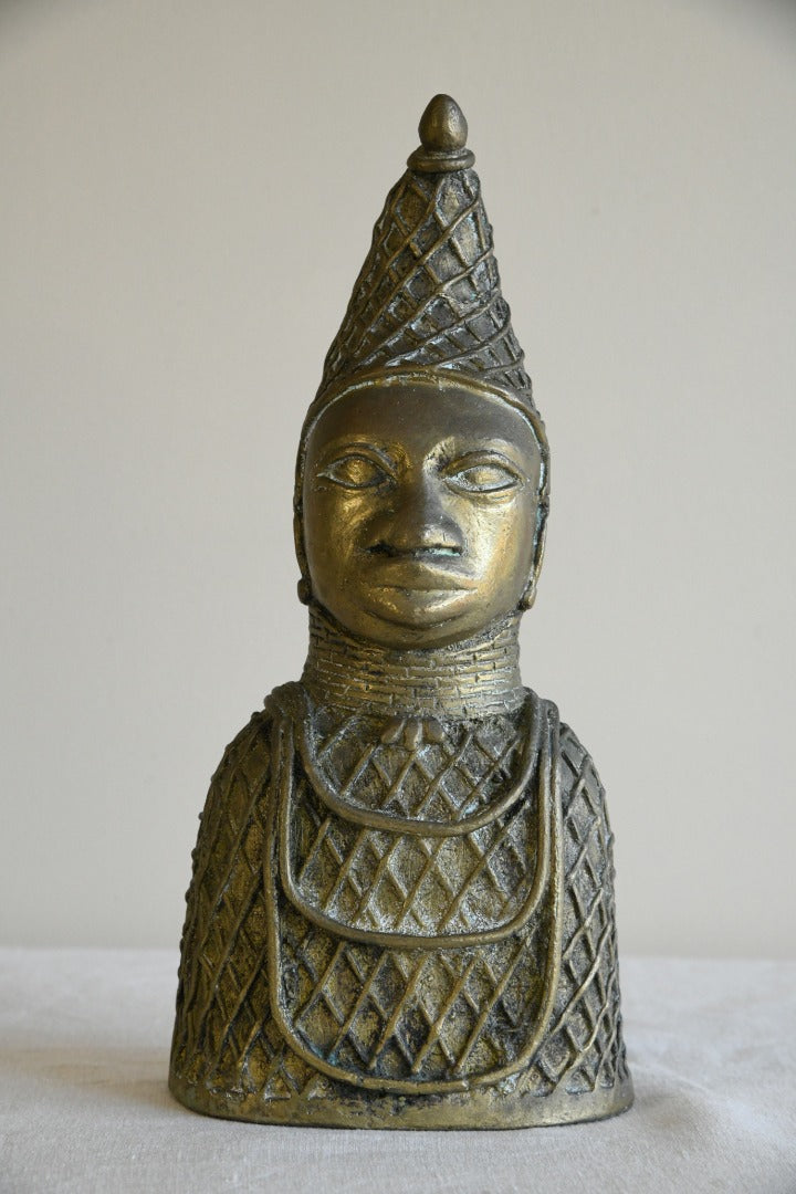 African Benin Bronze Bust