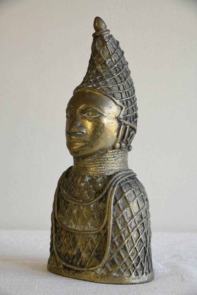 African Benin Bronze Bust