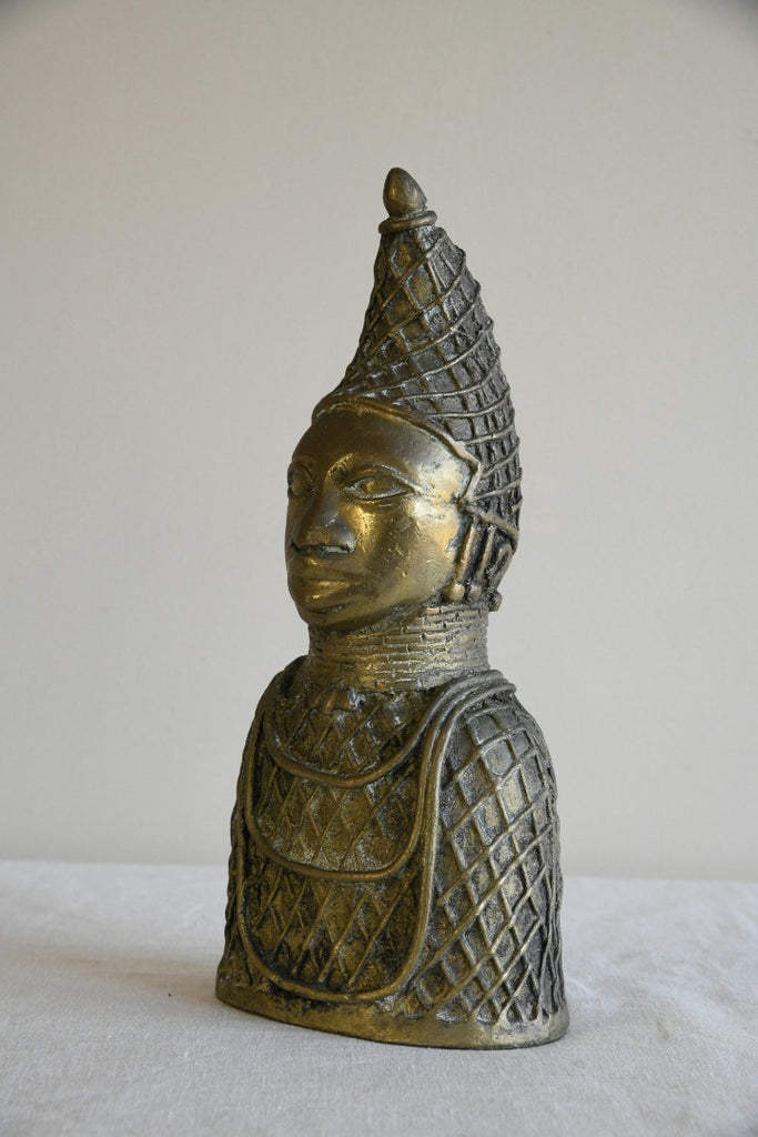 African Benin Bronze Bust