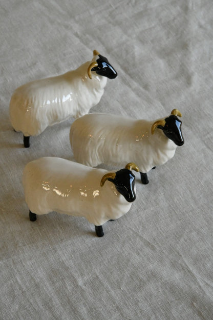 Beswick Black Face Rams