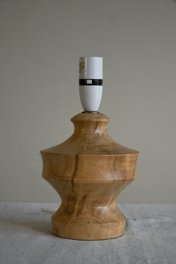 Cornish Turned Wooden Lamp