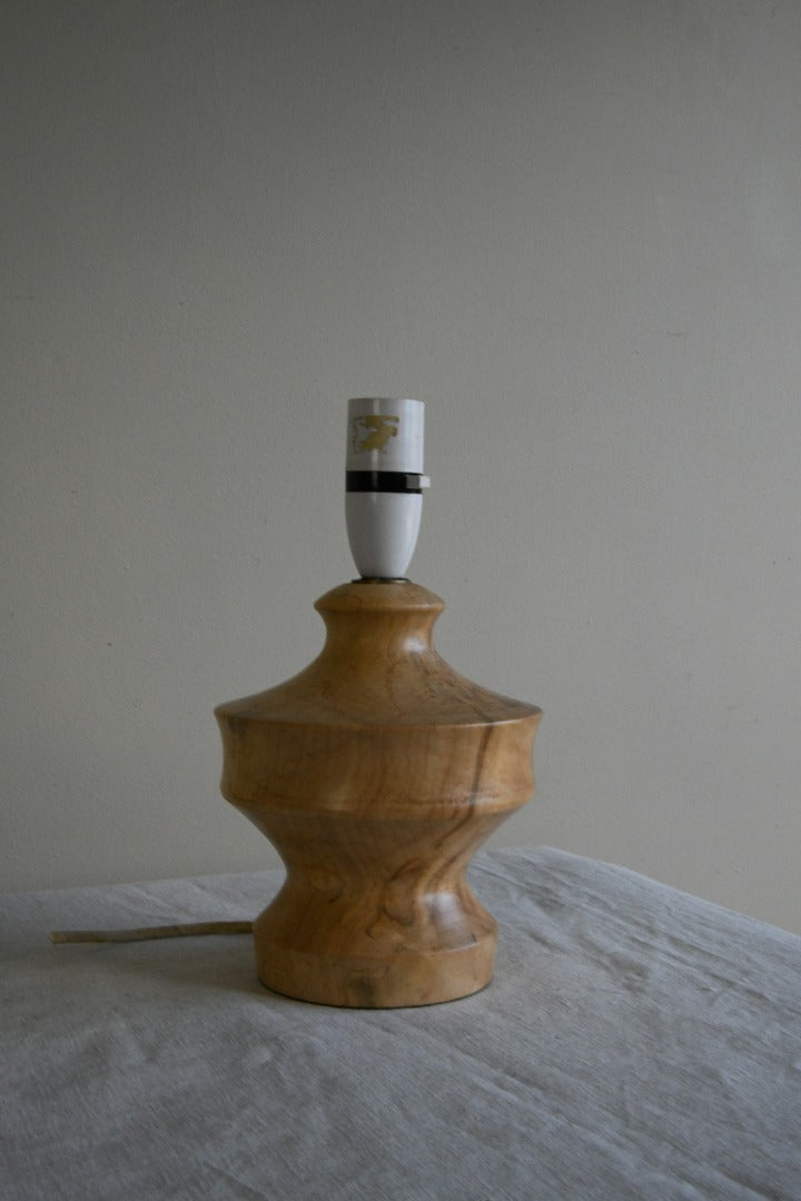 Cornish Turned Wooden Lamp