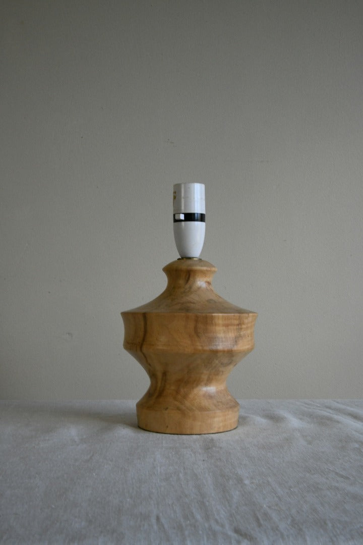 Cornish Turned Wooden Lamp