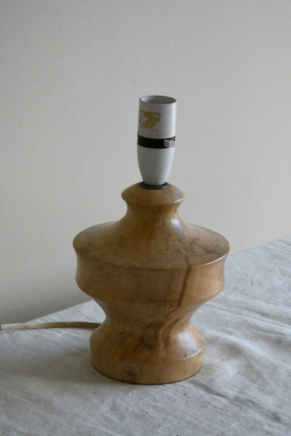 Cornish Turned Wooden Lamp