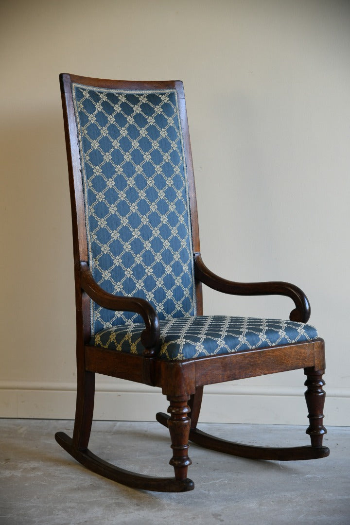 Victorian Upholstered Rocking Chair