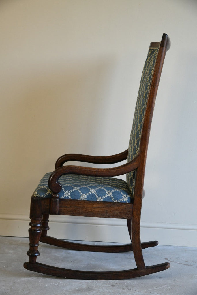 Victorian Upholstered Rocking Chair