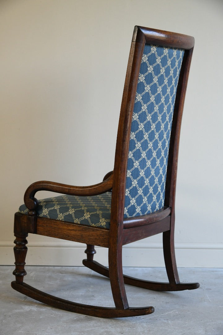 Victorian Upholstered Rocking Chair