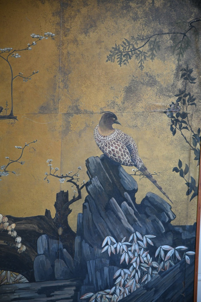 Old Plum Kano Sansetsu Style Wall Hanging