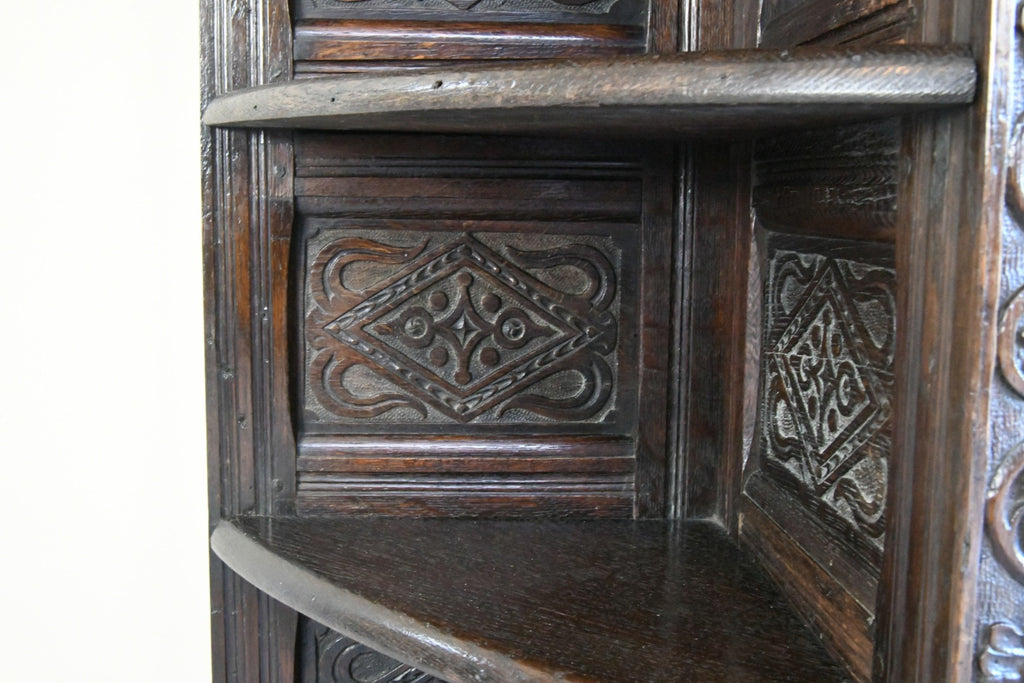 Antique Carved Oak Cabinet