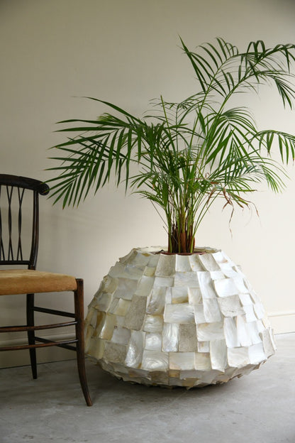 pearl plant pot Large Mother Of Pearl Planter – Kernow Furniture