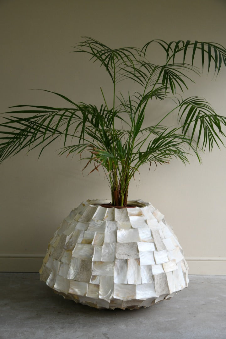 Large Mother Of Pearl Planter