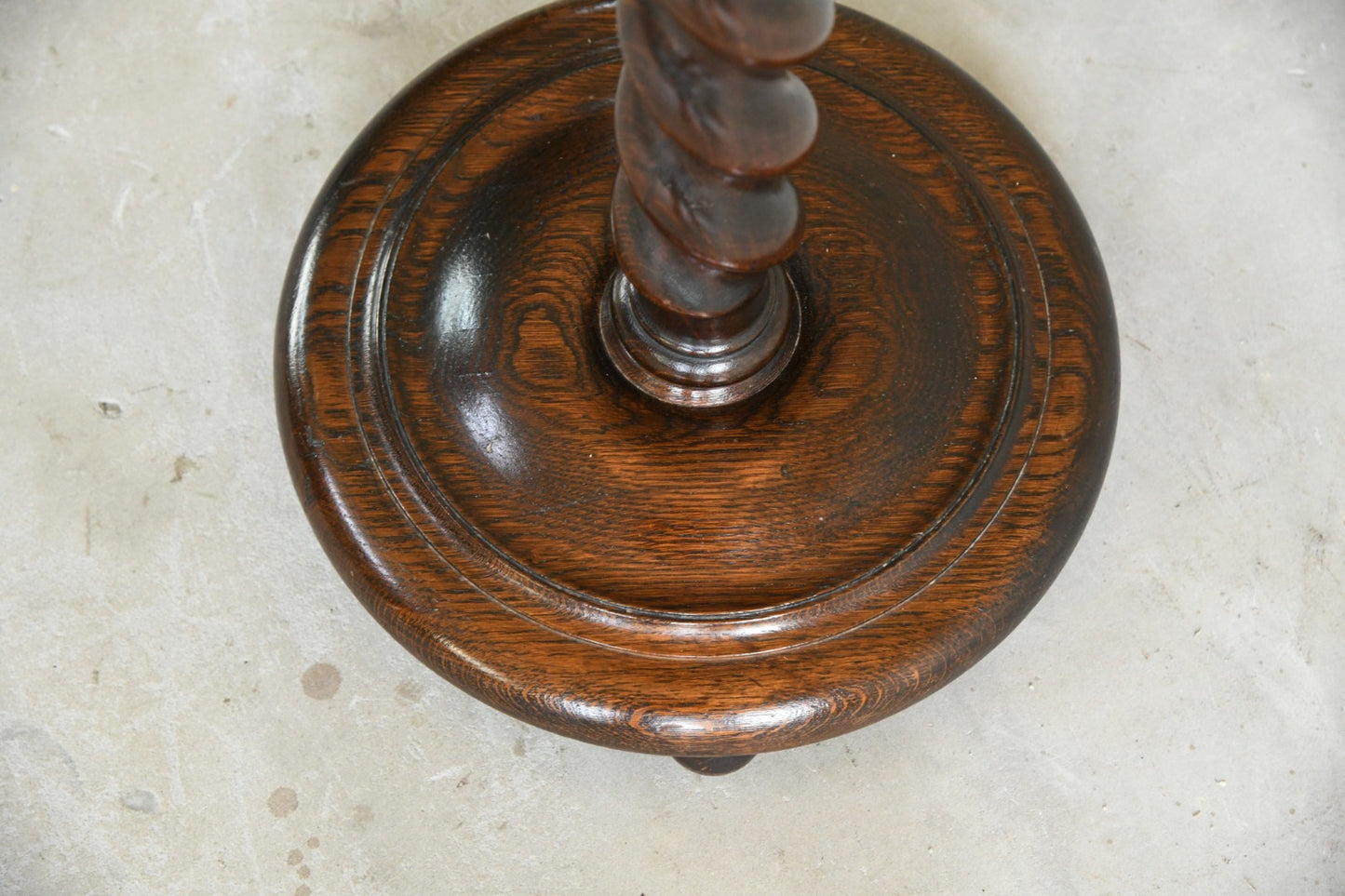 Oak Barley Twist Standard Lamp