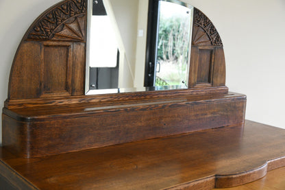 Continental 1940s Oak Drinks Cabinet