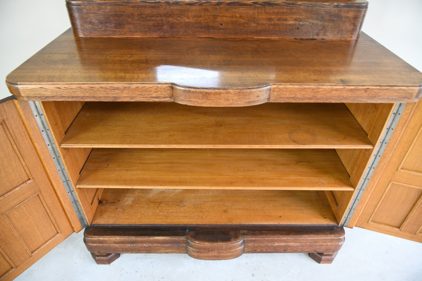 Continental 1940s Oak Drinks Cabinet