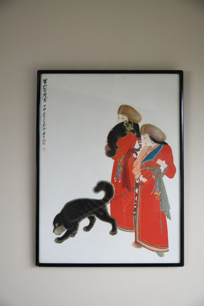 Tibetan Women with Dogs Print