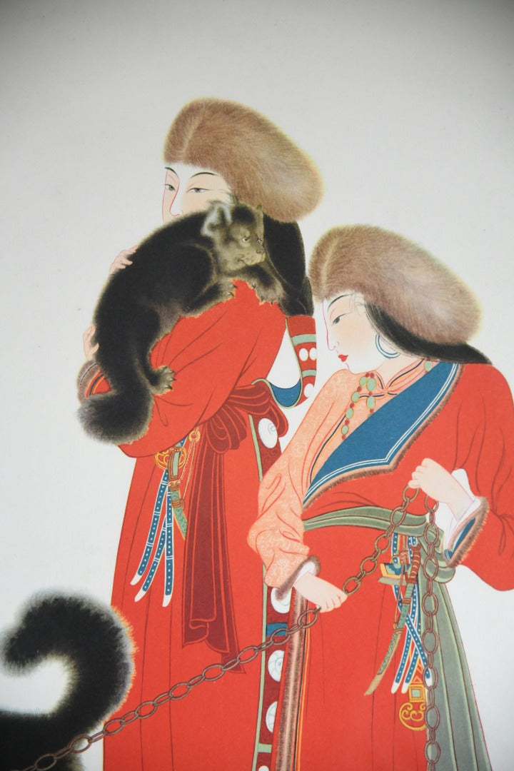 Tibetan Women with Dogs Print