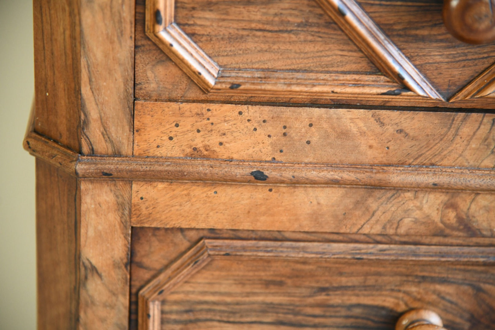 Continental Walnut Bedside Cabinet