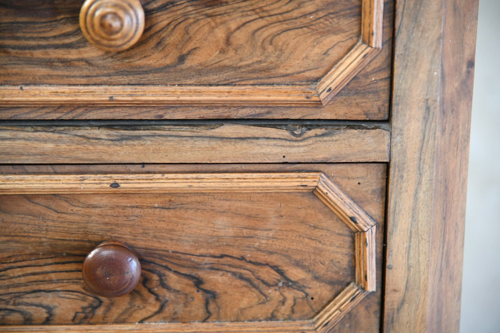 Continental Walnut Bedside Cabinet