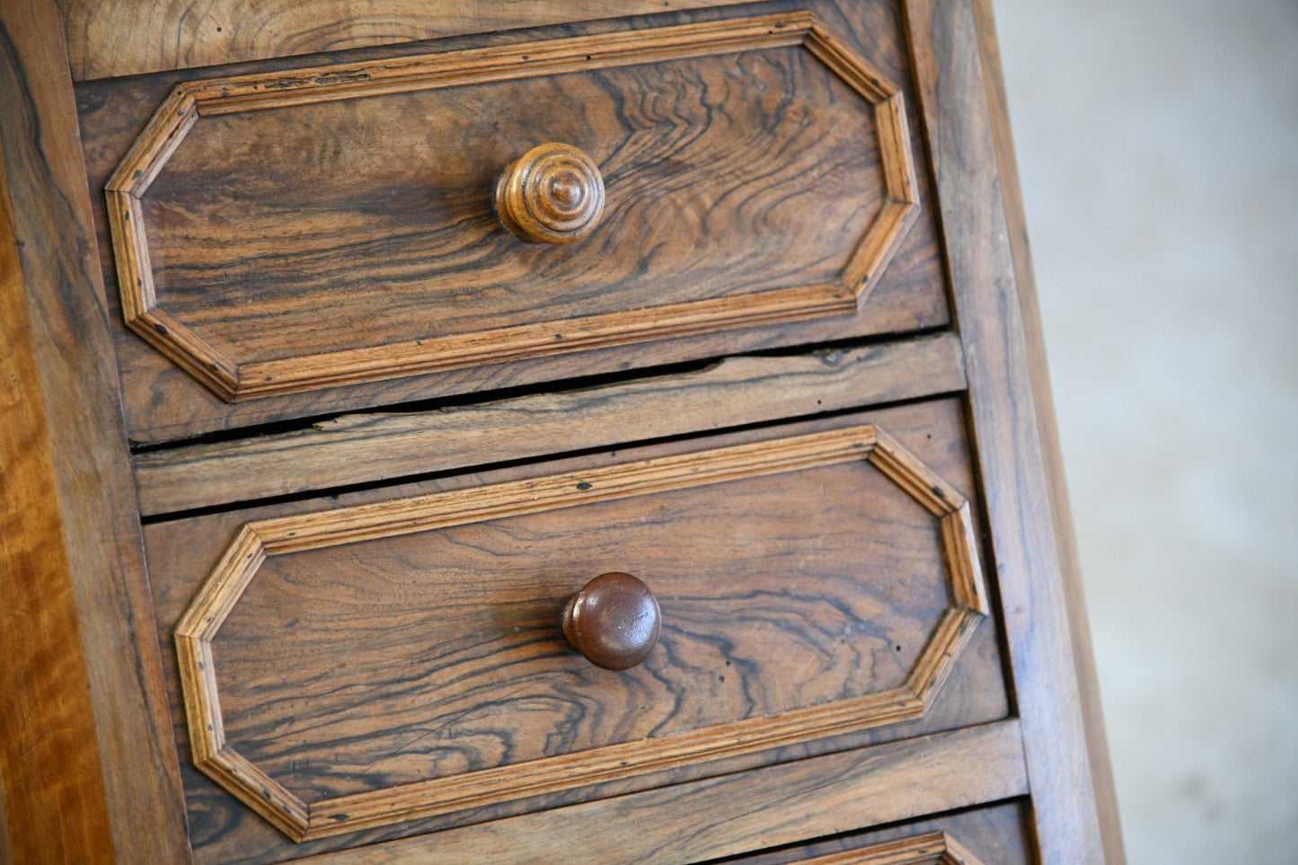 Continental Walnut Bedside Cabinet