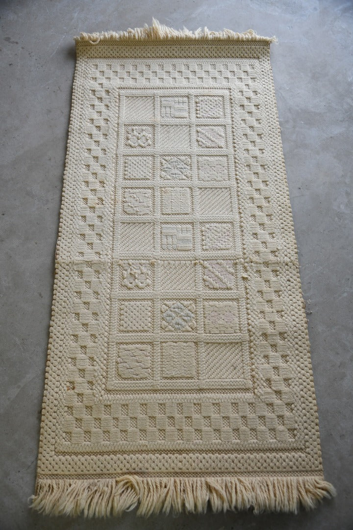 Vintage Felpa Cream Wool Rug